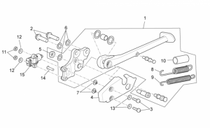OEM Frame Parts Diagrams - Central Stand