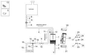 OEM Frame Parts Diagrams - Fuel Vapour Recover System