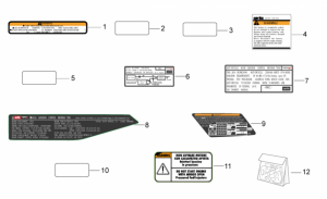 OEM Frame Parts Diagrams - Plate Set And Decal