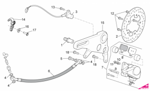 OEM Frame Parts Diagrams - Rear Brake Caliper