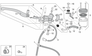 OEM Frame Parts Diagrams - Front Master Cilinder