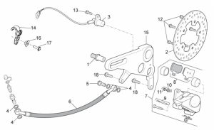 OEM Frame Parts Diagrams - Rear Brake Caliper