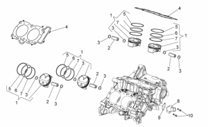 OEM Engine Parts Diagrams - Cylinder - Piston