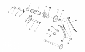 OEM Engine Parts Schematics - Front Cylinder Timing System