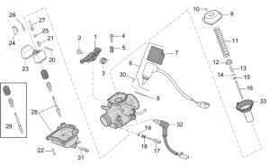 Engine - Carburettor - Components