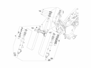 Suspensions - Wheels - Fork/Steering Tube - Steering Bearing Unit