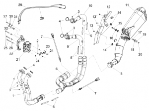 FRAME - EXHAUST PIPE I