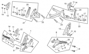 FRAME - FOOT RESTS