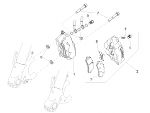 FRAME - FRONT BRAKE CALIPER