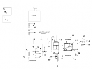 FRAME - FUEL VAPOUR RECOVER SYSTEM