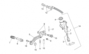 FRAME - REAR MASTER CYLINDER