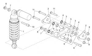 FRAME - REAR SHOCK ABSORBER