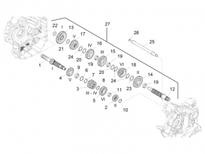 ENGINE - GEAR BOX - GEAR ASSEMBLY