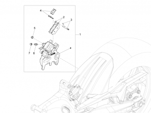 BRAKE SYSTEM - REAR BRAKE CALIPER