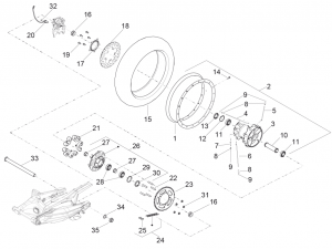 WHEELS - REAR WHEEL