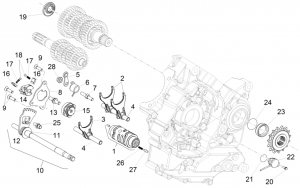 ENGINE - GEAR BOX SELECTOR