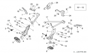 FRAME - FOOT RESTS