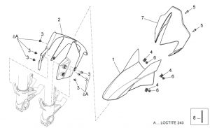 FRAME - FRONT BODY - FRONT MUDGUARD