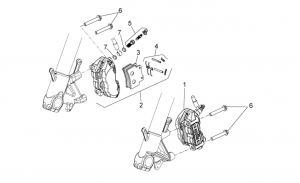 FRAME - FRONT BRAKE CALIPER