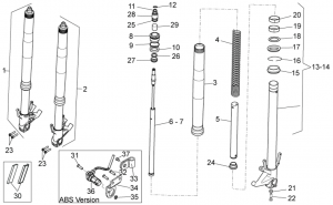 FRAME - FRONT FORK