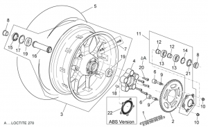 FRAME - REAR WHEEL