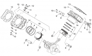 ENGINE - CYLINDER WITH PISTON