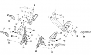 FRAME - FOOT RESTS