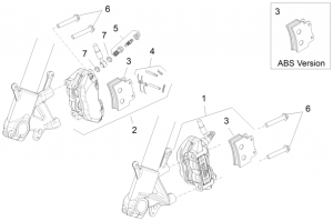 FRAME - FRONT BRAKE CALIPER