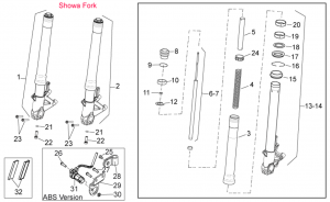 FRAME - FRONT FORK