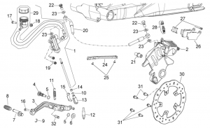 FRAME - REAR BRAKE SYSTEM