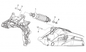 FRAME - REAR SHOCK ABSORBER