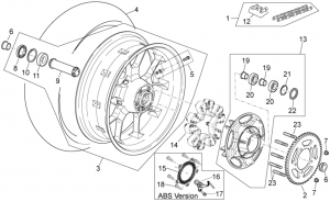 FRAME - REAR WHEEL