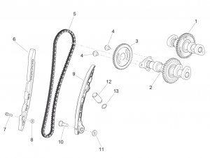 ENGINE - REAR CYLINDER TIMING SYSTEM