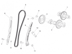 ENGINE - REAR CYLINDER TIMING SYSTE