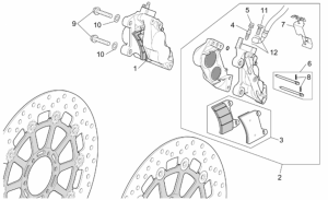 Frame - Front Brake Caliper