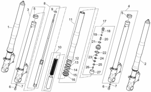 Frame - Marzocchi Front Fork - Hubs, Sleeves