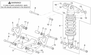 Frame - Connecting Rod - Rear Shock Abs.