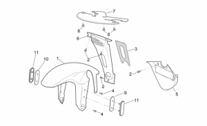 Frame - Front Body - Front Mudguard