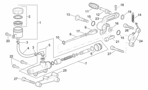 Frame - Rear Master Cylinder