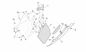 Frame - Central Body - Lh Fairings