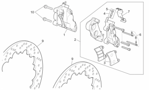 Frame - Front Brake Caliper