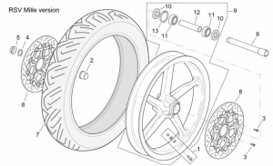 Frame - Front Wheel Rsv Mille Version