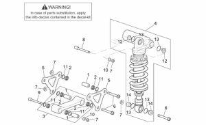Frame - Connecting Rod - Rear Shock Abs.