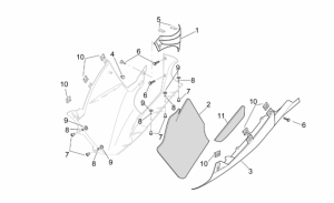 Frame - Central Body - Lh Fairings