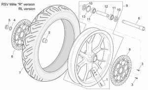 Frame - Front Wheel Rsv Mille "R" Version