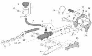 Frame - Rear Master Cylinder