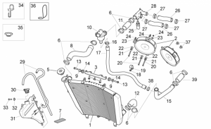 OEM Frame Parts Diagrams - Cooling System