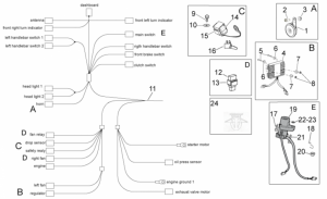OEM Frame Parts Diagrams - Electrical System I