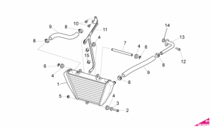 OEM Frame Parts Diagrams - Oil Radiator