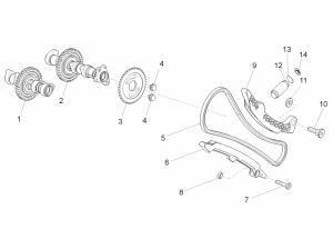 OEM Engine Parts Diagrams - Front Cylinder Timing System